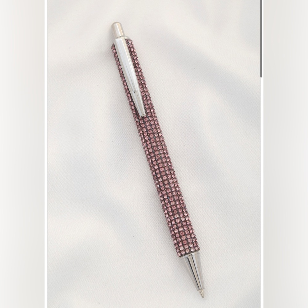 Purple Rhinestone Ballpoint Pen - Picture 1 of 1